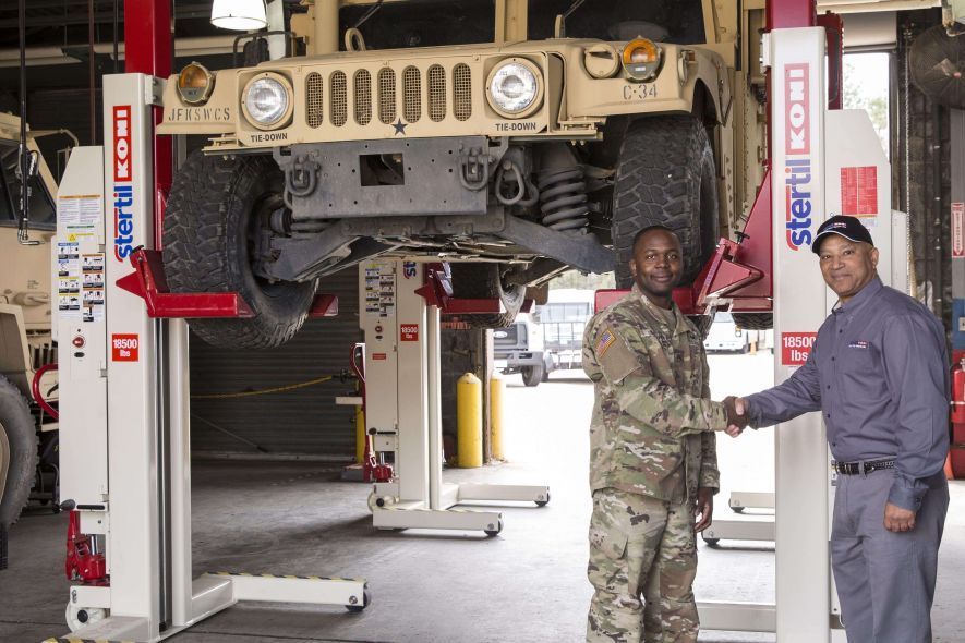 military, stertil-koni, mobile colum lifts, Fort Bragg military, stertil-koni, mobile colum lifts, Fort Bragg