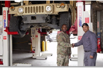 Stertil-Koni Heavy Duty Mobile Column Lifts for Military Applications Stertil-Koni Heavy Duty Mobile Column Lifts for Military Applications