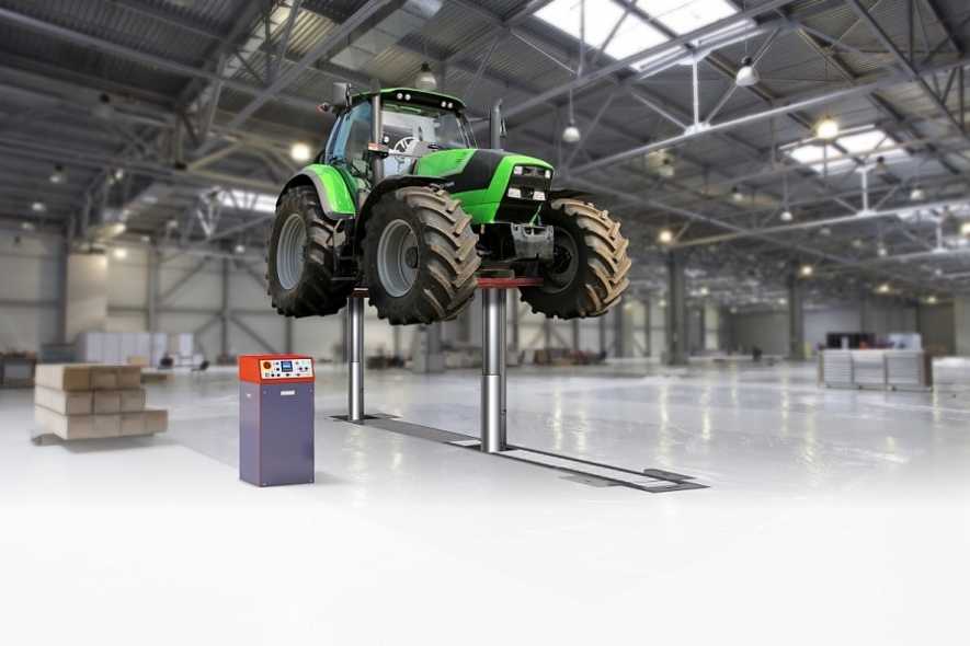Agriculture Tractor Lift - Heavy Duty Vehicle Lift Inground Piston DIAMONDLIFT Agriculture Tractor Lift - Heavy Duty Vehicle Lift Inground Piston DIAMONDLIFT